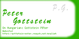peter gottstein business card